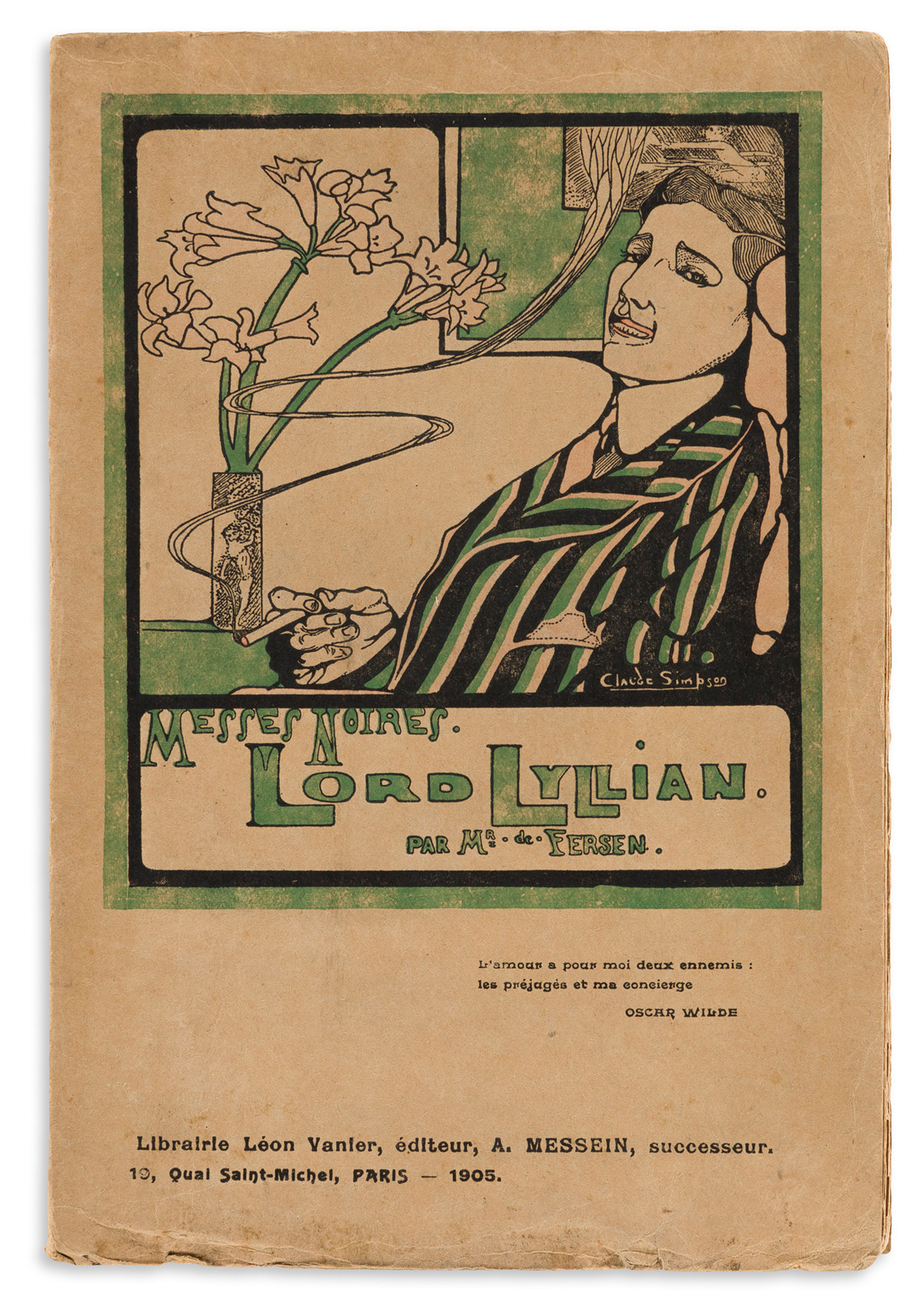 JACQUES D’ADELSWÄRD-FERSEN (1880-1923) Messes Noires: Lord Lyllian.